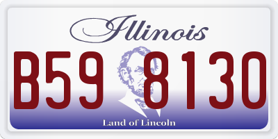 IL license plate B598130