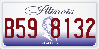IL license plate B598132