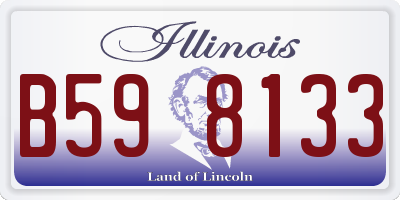 IL license plate B598133