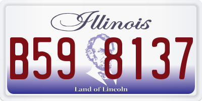 IL license plate B598137