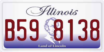 IL license plate B598138