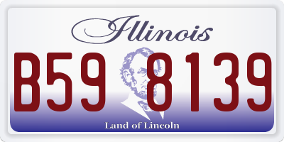 IL license plate B598139