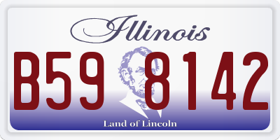 IL license plate B598142