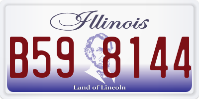 IL license plate B598144