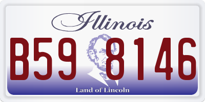 IL license plate B598146