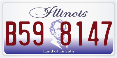 IL license plate B598147