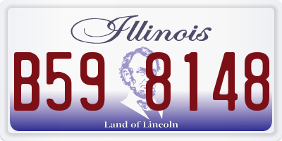 IL license plate B598148