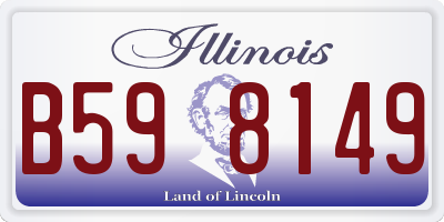 IL license plate B598149