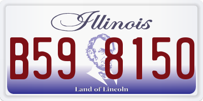 IL license plate B598150