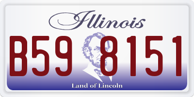 IL license plate B598151