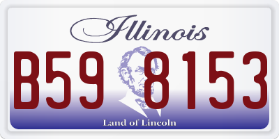 IL license plate B598153