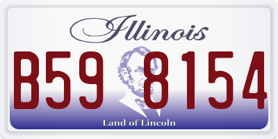 IL license plate B598154