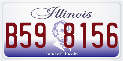 IL license plate B598156