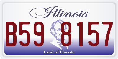 IL license plate B598157