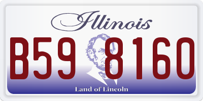 IL license plate B598160