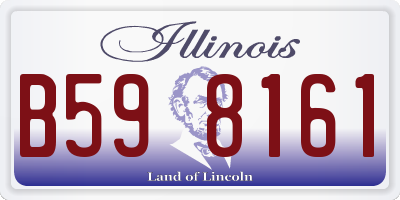 IL license plate B598161