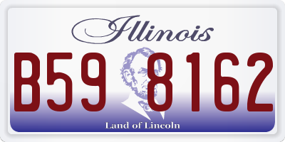 IL license plate B598162