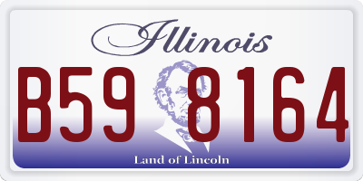 IL license plate B598164