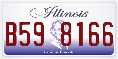 IL license plate B598166