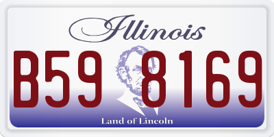 IL license plate B598169