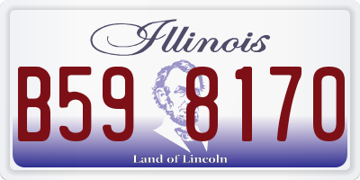 IL license plate B598170