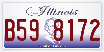 IL license plate B598172