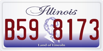 IL license plate B598173