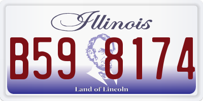 IL license plate B598174