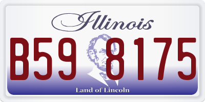 IL license plate B598175