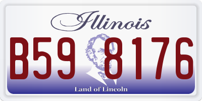 IL license plate B598176