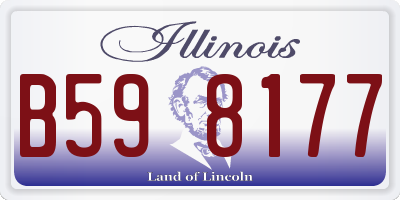 IL license plate B598177
