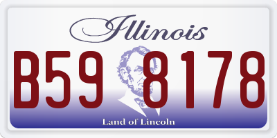 IL license plate B598178
