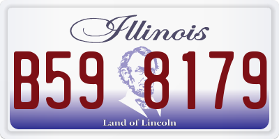 IL license plate B598179