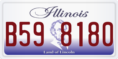 IL license plate B598180