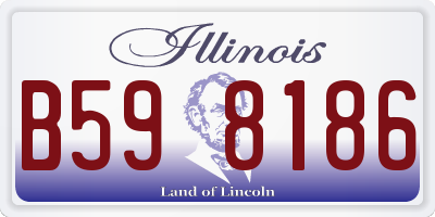 IL license plate B598186