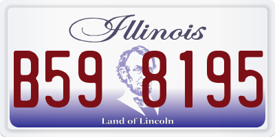 IL license plate B598195
