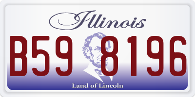 IL license plate B598196