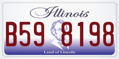IL license plate B598198