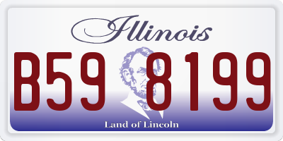 IL license plate B598199