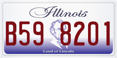 IL license plate B598201