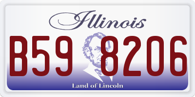IL license plate B598206