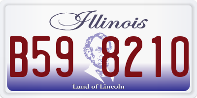 IL license plate B598210