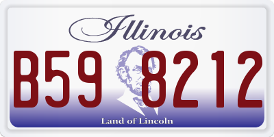 IL license plate B598212