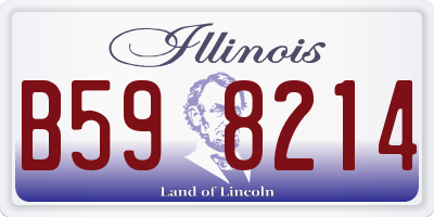 IL license plate B598214