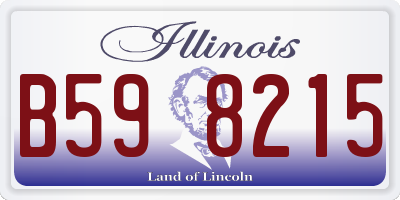 IL license plate B598215