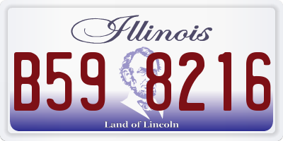IL license plate B598216