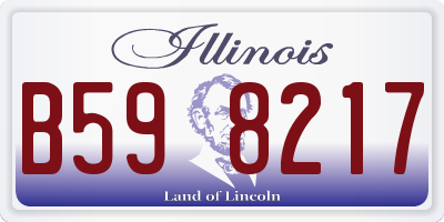 IL license plate B598217