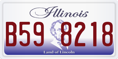 IL license plate B598218