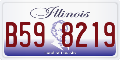 IL license plate B598219
