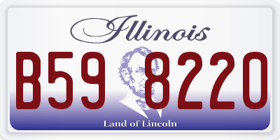 IL license plate B598220